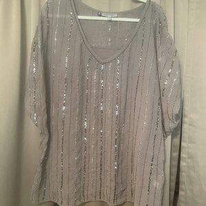 JENNIFER LOPEZ SEQUIN BLOUSE